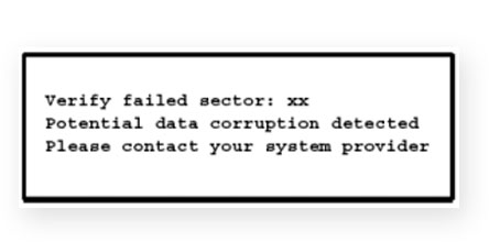 Husky Verified Failed Sector
